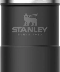 Promo ???? Stanley PMI Stanley The NeverLeak™ Travel Mug 0,25L NEW - Thermosfles - Matt Black ❤️