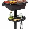 Groothandel ⌛ KitchenBrothers Elektrische Barbecue - Tafelbarbecue Met Grillplaat - Anti-aanbaklaag - Incl. Plank/Houders - BBQ Grilloppervlak 46,5x33,8cm - 5 Standen Tot 300°C - 2400W - Zwart ????