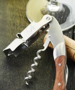 Groothandel ❤️ Merkloos Point-Virgule Kurkentrekker - Kelnersmes - Wijnopener - Kurkentrekker - Prestige - Lichtbruin Hout ????