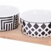 Beste deal ???? Excellent Houseware Set Van 4x Luxe Hapjes/sausjes/tapas Schaaltjes Op Bamboe Plankje ????