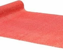 Nieuw ???? Merkloos Kerst Diner Tafelloper Rood Met Glitters 250 X 28 Cm - Polyester - Kerst Tafeldecoratie - Tafelkleden ✨