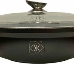 Beste deal ❤️ DeBlock Platinum Wokpan Met Glazen Deksel Ø 40 Cm - Geschikt Voor Inductie - Zwart ????
