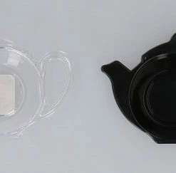 Aanbiedingen ???? 4x Theezakjes Houder - Uitlekbakje - Thee Onderzetter - Theezakje Houder - Doorzichtig - Thee Doos - Thee Houder - Wonen - Keuken - ????