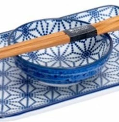 Gloednieuw ???? Tokyo Design Studio Nippon Blue Sushiserviesset - Porselein - 6 Delig - 2 Persoons ???? -Bourgogne Shop 550x253 1