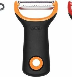 Kopen ???? OXO Good Grips OXO 3-Delige Schil Set - Aardappelschiller - Juliennesnijder - Tomaten Dunschiller - Comfort Grip - Japans RVS ????