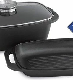 Korting ???? Kitchen Crew Gegoten Aluminium Braadpan - 7 L ❤️