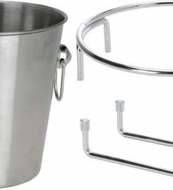 Uitgang ???? Excellent Houseware RVS Wijnkoeler - IJsemmer - Met Tafelhouder - Ø20,5 Cm - 3 Liter ????