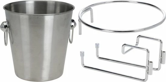 Uitgang ???? Excellent Houseware RVS Wijnkoeler - IJsemmer - Met Tafelhouder - Ø20,5 Cm - 3 Liter ???? 1 Uitgang ???? Excellent Houseware RVS Wijnkoeler - IJsemmer - Met Tafelhouder - Ø20,5 Cm - 3 Liter ????