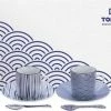 Hete verkoop ???? Tokyo Design Studio Nippon Blue Espresso Serviesset- 4 Personen - 12 Stuks - Porselein ????