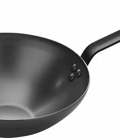 Beste deal ???? DeBuyer Mineral B Black Wok - 28cm - Staal ????