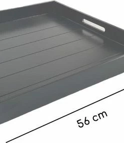 Aanbiedingen ???? Dienblad XL Van WDMT™ | 56 X 56 Cm | Extra Groot Houten Dienblad Met Afneembare ???? Coating En Handvaten | Zwart ???? -Bourgogne Shop 550x286