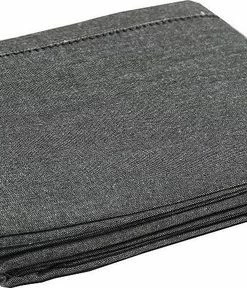 Korting ✔️ KOOK Tafelkleed Gemeleerd Zwart140 X 300 Cm ⭐