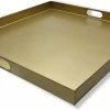 Beste Pirce ???? Indore Home - Metalen Dienblad - Goud - 60 X 60cm ✨