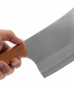 Beste Pirce ???? Discountershop Hakmes 33 Cm Heavy Duty Hakmes 470 Gram - Koksmes- Vleesmes - RVS Keukenbijl Slagersmes Voor Het Hakken Van Botten Stevig Keukenmes ???? -Bourgogne Shop 550x303 1