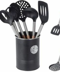 Korting ⌛ Excellent Houseware Keukengerei Set - Kookgerei Met Houder - 7-Delig ???? -Bourgogne Shop 550x304 1