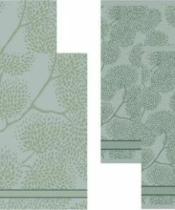 Groothandel ❤️ DDDDD 2x Theedoek + 2x Keukendoek Trees - Green ????