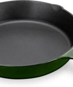 Groothandel ✨ Navaris Gietijzeren Koekenpan - Geëmailleerde Pan Van Gietijzer - Ronde Skillet - Geschikt Voor Alle Warmtebronnen - Ø 30 Cm - Met Handvat - Groen ???? -Bourgogne Shop 550x313 2