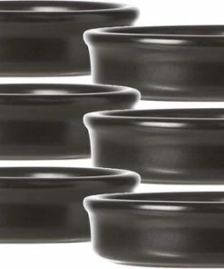 Groothandel ✨ Cosy&Trendy Cosy & Trendy Black - Mini Creme Brulee Schaaltje - D7.5cm - (Set Van 6) ????