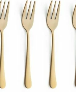 Beste Pirce ⭐ Amefa Vintage Goud PVD - 6 Taartvorkjes ❤️