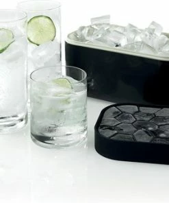 Uitgang ⭐ Lekue Ice Box Ijsblokjes Maken En Bewaren – Zwart - 116 X 125 X 225 Mm ????