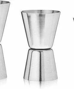 Nieuw ⌛ Bar Essentials® Jigger Set (15-30ml, 20-40ml, 25-50ml) - Drankmaatje - Barmaatje - Cocktailmaatje ✨