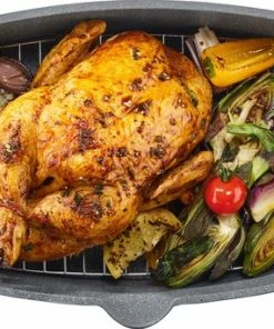 Beste deal ???? ERNESTO Braadslee Pan - Gegoten Aluminium - 5,7 L - Vetarm Dieet - Energiebesparend ???? -Bourgogne Shop 550x342 2