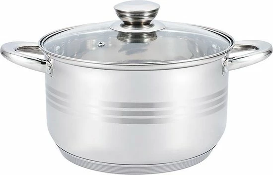 Beste Verkoop ⭐ Swiss Pro+ - Luxe Pannenset - Kookgerei - 12 Delig - RVS - INOX - Met Glazen Deksels ???? 4 Beste Verkoop ⭐ Swiss Pro+ - Luxe Pannenset - Kookgerei - 12 Delig - RVS - INOX - Met Glazen Deksels ???? - Afbeelding 4