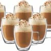 Aanbiedingen ⭐ TEKZEN Dubbelwandige Glazen Met Oor – Koffieglazen - Theeglazen – 350ml – 6 Stuks – Cappuccino Glazen - Latte Macchiato Glazen ????