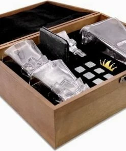 Top 10 ???? Salute Brothers Whiskey Karaf Set Limited Edition - 2 Whiskey Glazen Set - 8 Whiskey Stones - 2 Stenen Onderzetters - Luxe Whisky Cadeauset - Decanteer Karaf Set ????