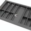 Groothandel ???? Merkloos Kunststof Bestekbak Classic Serie Antraciet, Breedte 78-70 Cm - Diepte 54-47 - Breedte En Diepte Op Maat Te Maken - Besteklade, Bestekhouder, Bestekbakken Op Maat ????
