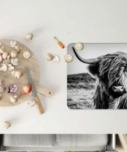 Aanbiedingen ✔️ KitchenYeah Placemat - Placemats Kunststof - Schotse Hooglander - Natuur - Koe - Zwart - Wit - 45x30 Cm - 6 Stuks - Hittebestendig - Anti-Slip - Onderlegger - Afneembaar ???? -Bourgogne Shop 550x366 89