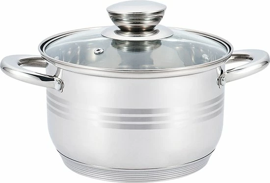 Beste Verkoop ⭐ Swiss Pro+ - Luxe Pannenset - Kookgerei - 12 Delig - RVS - INOX - Met Glazen Deksels ???? 2 Beste Verkoop ⭐ Swiss Pro+ - Luxe Pannenset - Kookgerei - 12 Delig - RVS - INOX - Met Glazen Deksels ???? - Afbeelding 2