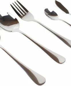 Beste deal ❤️ Dymund 8 Persoons Bestekset - (45-delig) Bestek - Incl. Serveerlepel/Suikerlepel/Serveervork/Botermes - RVS - Zilver ⌛ -Bourgogne Shop 550x383 5