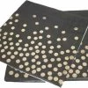 Flash-uitverkoop ⭐ Stemen Servetten Zwart/Goud Met Stippen 20 Stuks ⭐