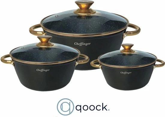 Korting ???? CF Cooking© | Luxe Braadpannen Set | Rose Gold Line | 6 Delig | Inclusief Deksel | Inductie | 20, 24 & 28CM ???? 1 Korting ???? CF Cooking© | Luxe Braadpannen Set | Rose Gold Line | 6 Delig | Inclusief Deksel | Inductie | 20, 24 & 28CM ????