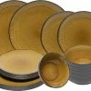Groothandel ???? Tavola Servies Amarillo Ocre Glacé 18-delig ⌛