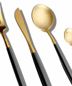 Top 10 ???? LuZana Bestek Set Goud - 30-delig - 6 Persoons - Luxe Klassieke Bestekset - Goud/zwart ???? -Bourgogne Shop 550x393 4