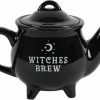 Begroting ???? Something Different Witches Brew Collectie - Theepot Witches Brew - Ceramic Zwart - ????