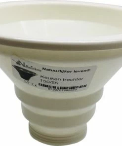 Aanbiedingen ⌛ Merkloos Keuken Trechter 150/55 Inclusief 3 Confituur Recepten - Vultrechter- Keukentrechter - Pottentrechter ❤️