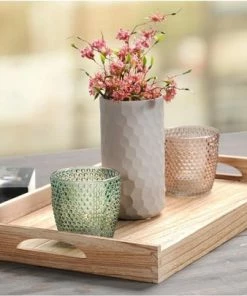 Hete verkoop ???? Merkloos FSC® Houten Dienblad Rechthoekig - Design Koffie / Thee Dienblad - Dienblad Met Handvatten - Paulownia Hout - 47 X 29.5 X 4.5 Cm ???? -Bourgogne Shop 550x405