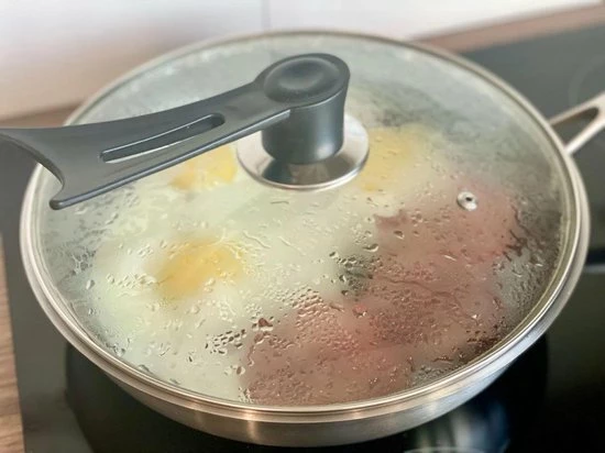 Uitgang ✨ MONOO Luxe Honingraat Wokpan Met Deksel - 32cm - Inductie - Compound Steel Wok ???? 7 Uitgang ✨ MONOO Luxe Honingraat Wokpan Met Deksel - 32cm - Inductie - Compound Steel Wok ???? - Afbeelding 7