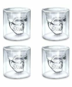 Beste Pirce ???? Aretica Shotglaasjes Skull Gift Set Van 4 - Borrelglaasjes - Shot Glaasjes - Vaatwasserbestendige Shotglazen - Shotglas - Drankspel - Glazen Borrelglas - Inhoud 25 Ml - Ø 4.7cm - Transparant ✔️ -Bourgogne Shop 550x412 68