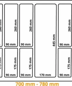 Groothandel ???? Merkloos Kunststof Bestekbak Classic Serie Antraciet, Breedte 78-70 Cm - Diepte 54-47 - Breedte En Diepte Op Maat Te Maken - Besteklade, Bestekhouder, Bestekbakken Op Maat ???? -Bourgogne Shop 550x417