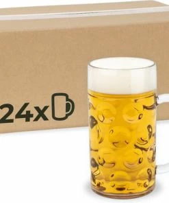 Aanbiedingen ???? MyDrinkglass Plastic Bierpul | Bierpul Plastic | 24 Stuks | Oktoberfest | Plastic Glazen | Zero Waste | Herbruikbaar | Onbreekbare Bierpullen | 500 Ml | ????