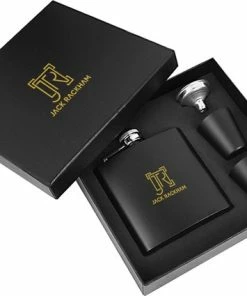 Gloednieuw ???? Heupfles - Platvink - Heupflacon - Zakflacon - Heupflesje - Whiskey - RVS - Shotglaasjes - Jack Rackham ⭐ -Bourgogne Shop 550x425 4