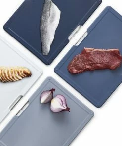 Nieuw ???? Joseph Joseph JosephJoseph - Folio - Snijplank - In Houder - Groot - Set Van 5 Stuks - Grijs ???? -Bourgogne Shop 550x428