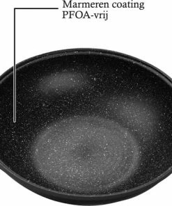 Beste deal ❤️ DeBlock Platinum Wokpan Met Glazen Deksel Ø 40 Cm - Geschikt Voor Inductie - Zwart ???? -Bourgogne Shop 550x431 2
