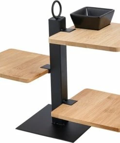 Top 10 ???? Cleana - Tapas Plateau - Serveertoren - Bamboe - 3 Lagen Inclusief Schaaltje - 26 Cm ???? -Bourgogne Shop 550x432 3