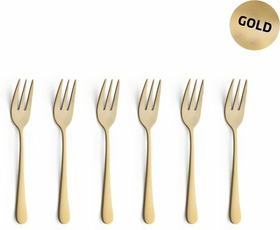 Beste Pirce ⭐ Amefa Vintage Goud PVD - 6 Taartvorkjes ❤️ 3 Beste Pirce ⭐ Amefa Vintage Goud PVD - 6 Taartvorkjes ❤️ - Afbeelding 3