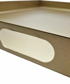 Beste Pirce ???? Indore Home - Metalen Dienblad - Goud - 60 X 60cm ✨ -Bourgogne Shop 550x456 7